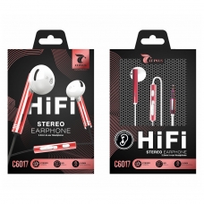 LT PLUS C6017 AURICULARES IN-EAR CON MICROFONO 3.5MM ROJO