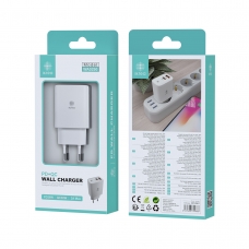 IKREA WA0290 CARGADOR PD 2 PUERTOS USB-A/TYPE-C SIN CABLE PD 36W/QC3.0 30W 3A BLANCO