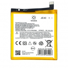 WOOX BATERÍA JE40 PARA MOTO ONE/G7 PLAY/Z3 3000MAH