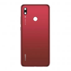 Tapa trasera con lente para Huawei P Smart 2019 roja 