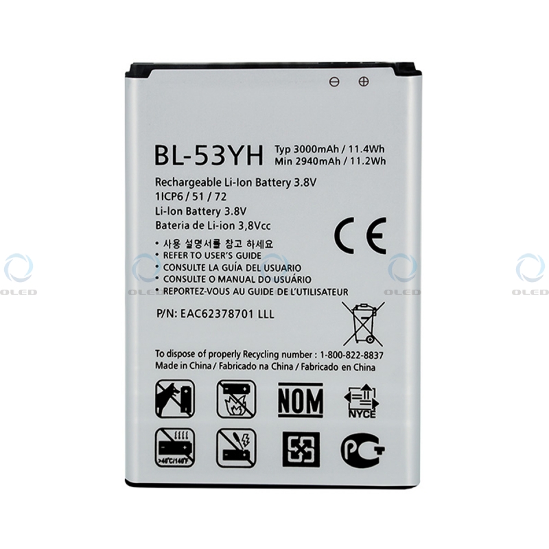 Bateria Bl 53yh Para Lg G3 D855 2940mah 3 8v 11 2wh Li Ion