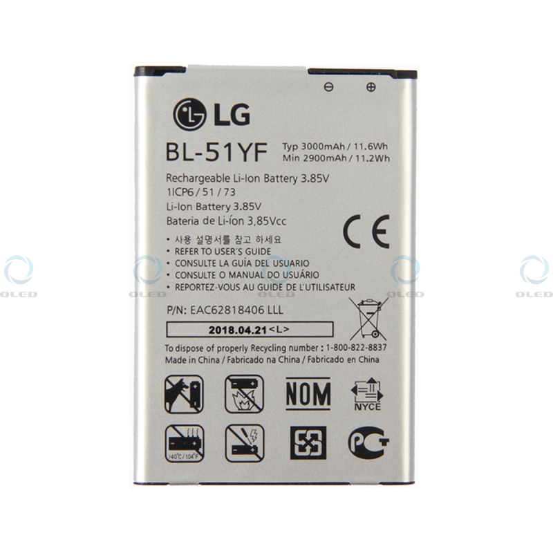 Bateria Bl 51yf Para Lg G4 H815 G4 Stylus H635 2900mah 3 85v 11 2wh Li