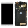 Pantalla completa con marco para Samsung Galaxy Note 2 N7100 blanca original reparada