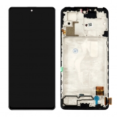 Pantalla completa con marco para Xiaomi Redmi Note 10 Pro negra OLED